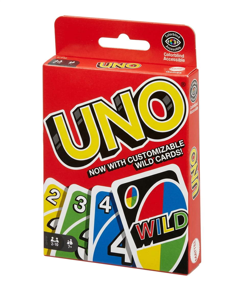 UNO Card Game - Classic Family Fun with Customizable Wilds