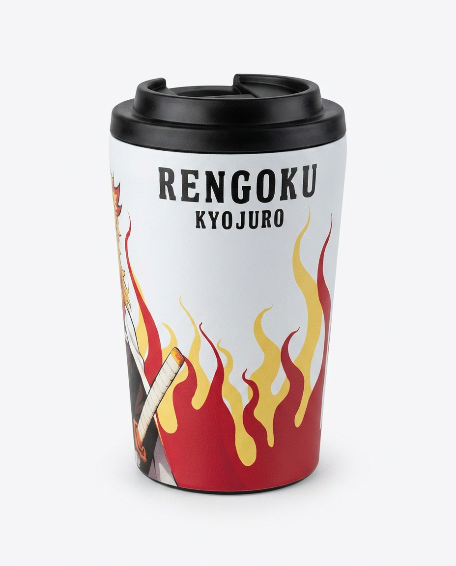 Rengoku Kyojuro Flame Design Tumbler
