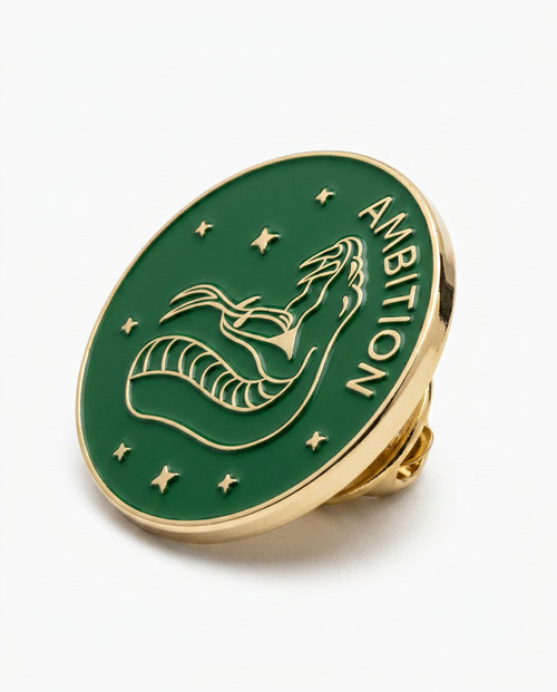 Green Enamel Ambition Snake Pin