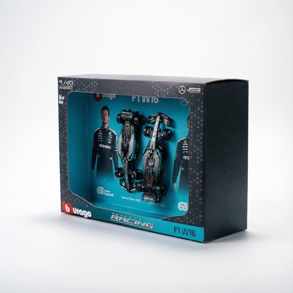 2025 Mercedes w16 Twin Pack 1:43 George Russell F1