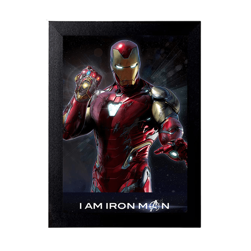 Iron Man & Thanos 3D Frame Poster - www.entertainmentstore.in