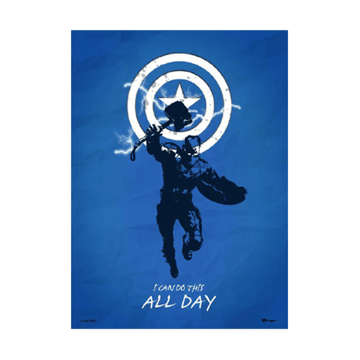 Captain America Minimal Poster - www.entertainmentstore.in