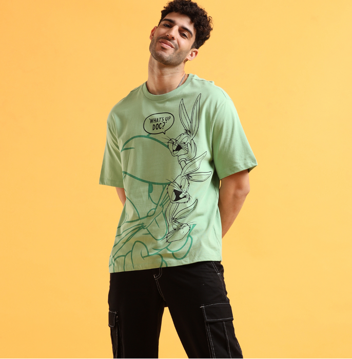 Looney Tunes 1349 Green Fig Mens T Shirt