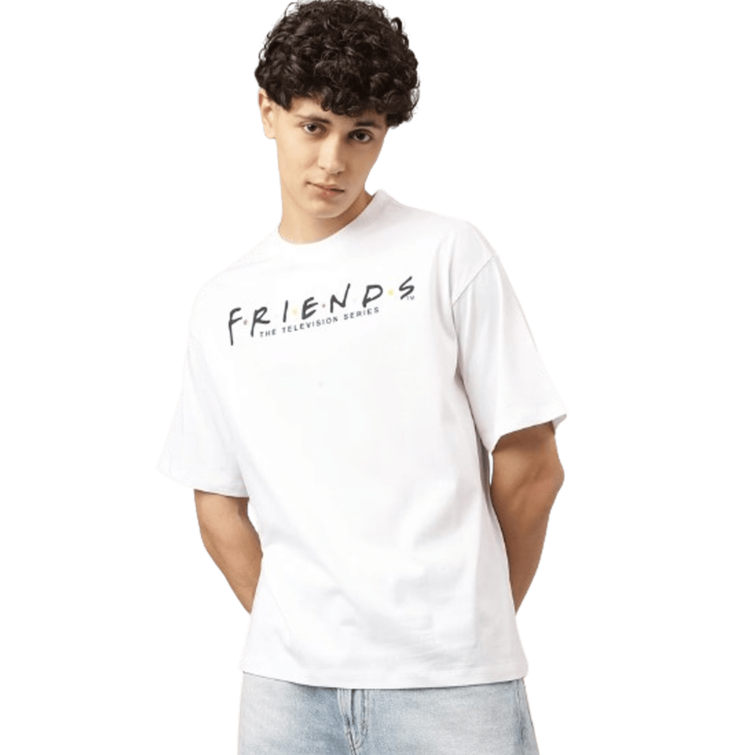 Friends 1615 White Mens T Shirt - www.entertainmentstore.in