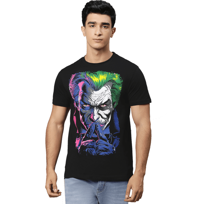 Joker 3765 Black Mens T Shirt - www.entertainmentstore.in