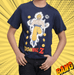 Dragon Ball Z 0748 Navy Peony  Kids Boys T Shirt - www.entertainmentstore.in