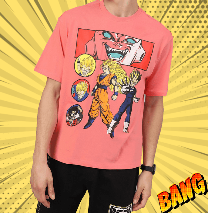 Dragon Ball Z 0467 Ocean Coral Loose Fit Mens T Shirt - www.entertainmentstore.in
