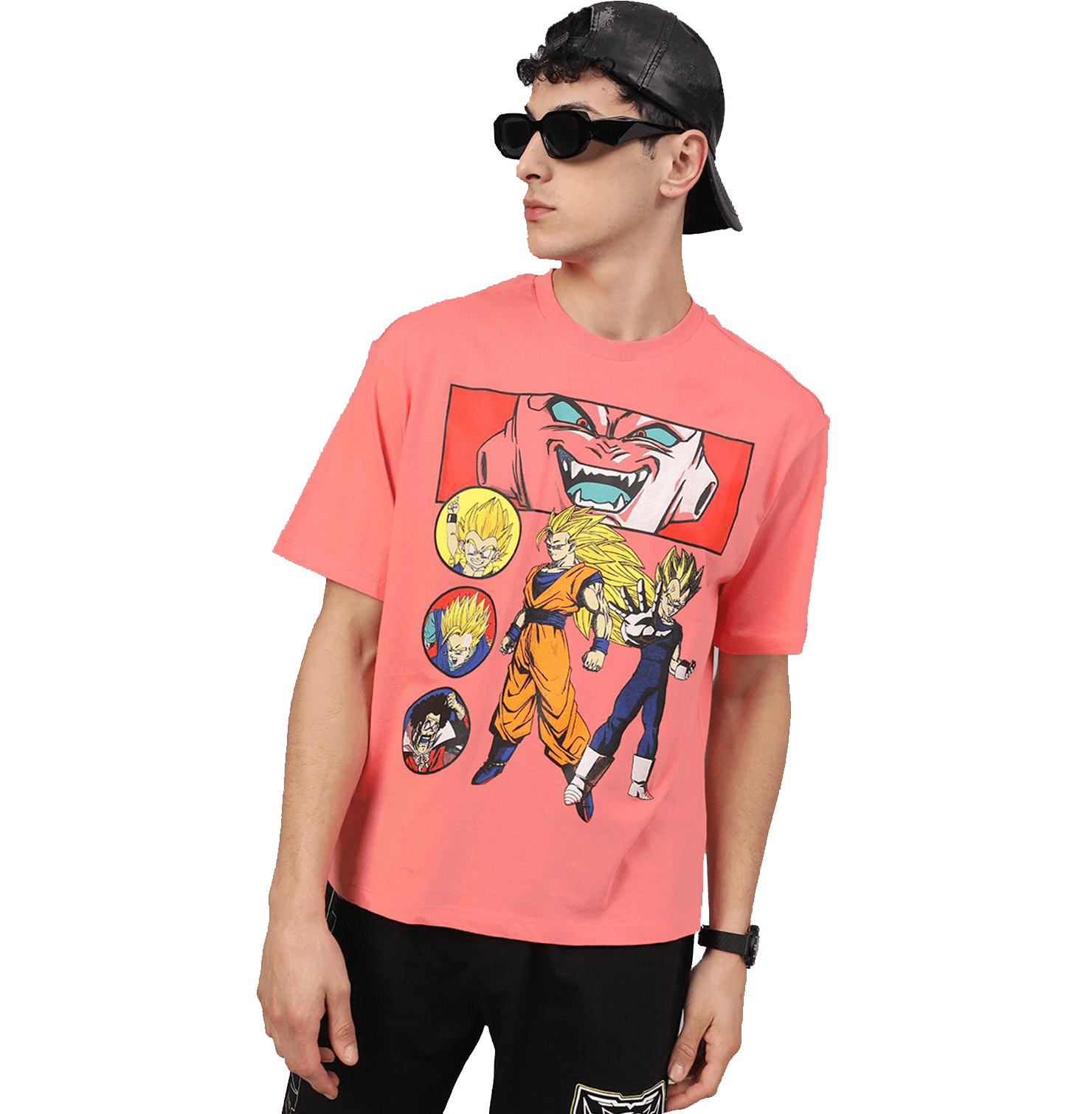 Dragon Ball Z 0467 Ocean Coral Loose Fit Mens T Shirt - www.entertainmentstore.in