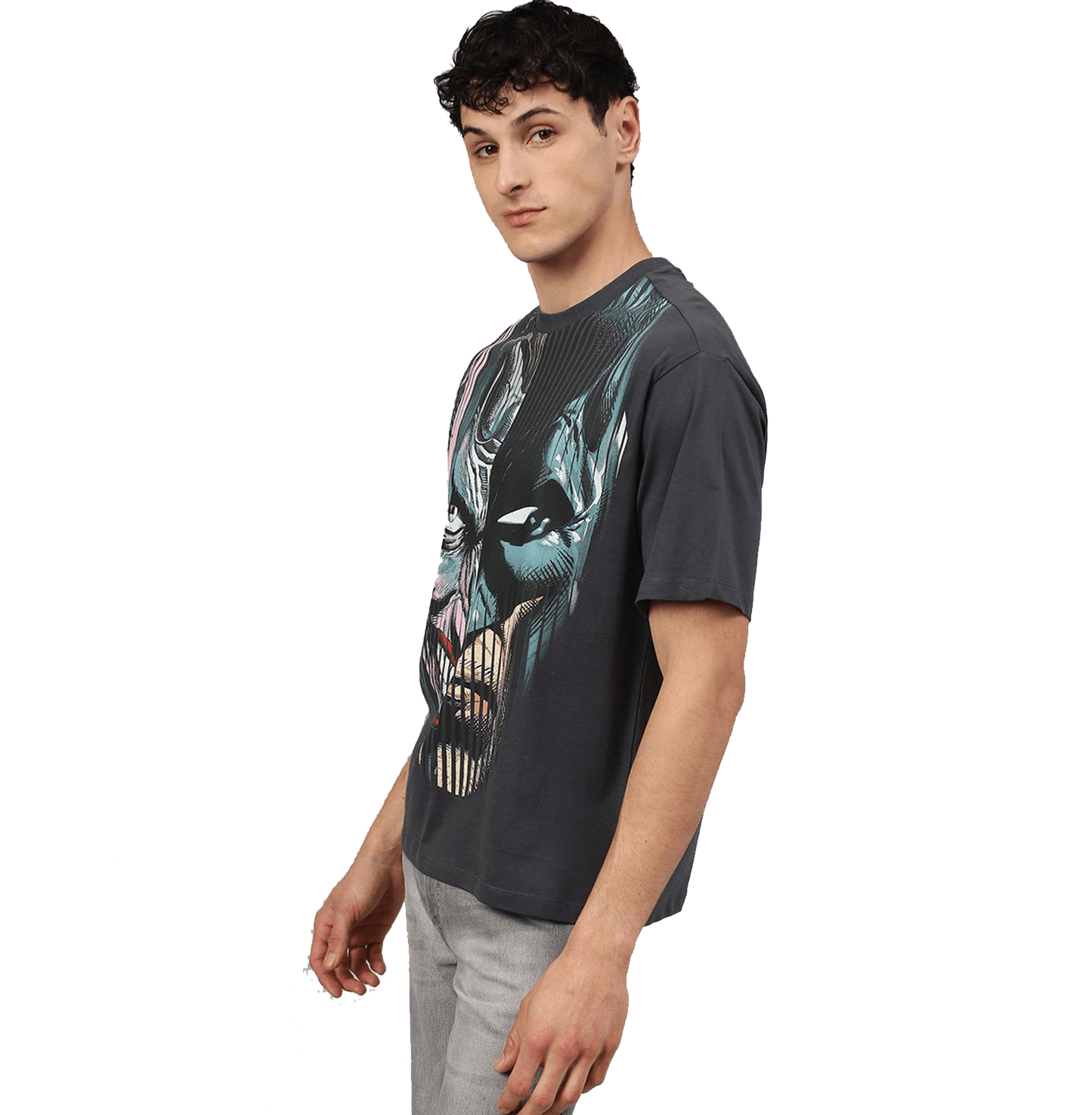 Joker 0311 Ebony Loose Fit Mens T Shirt - www.entertainmentstore.in