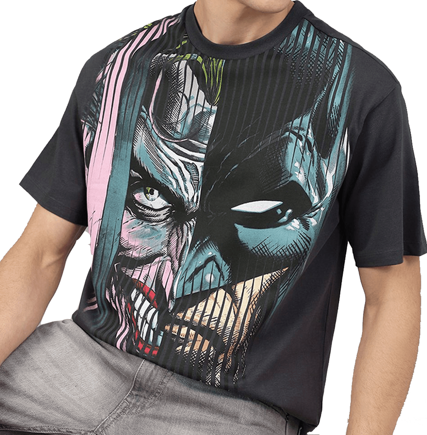 Joker 0311 Ebony Loose Fit Mens T Shirt - www.entertainmentstore.in