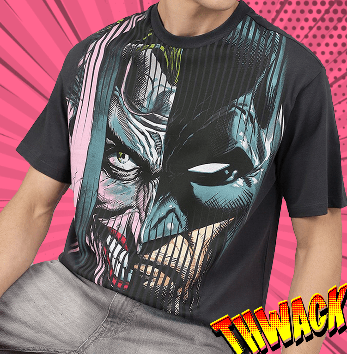 Joker 0311 Ebony Loose Fit Mens T Shirt - www.entertainmentstore.in