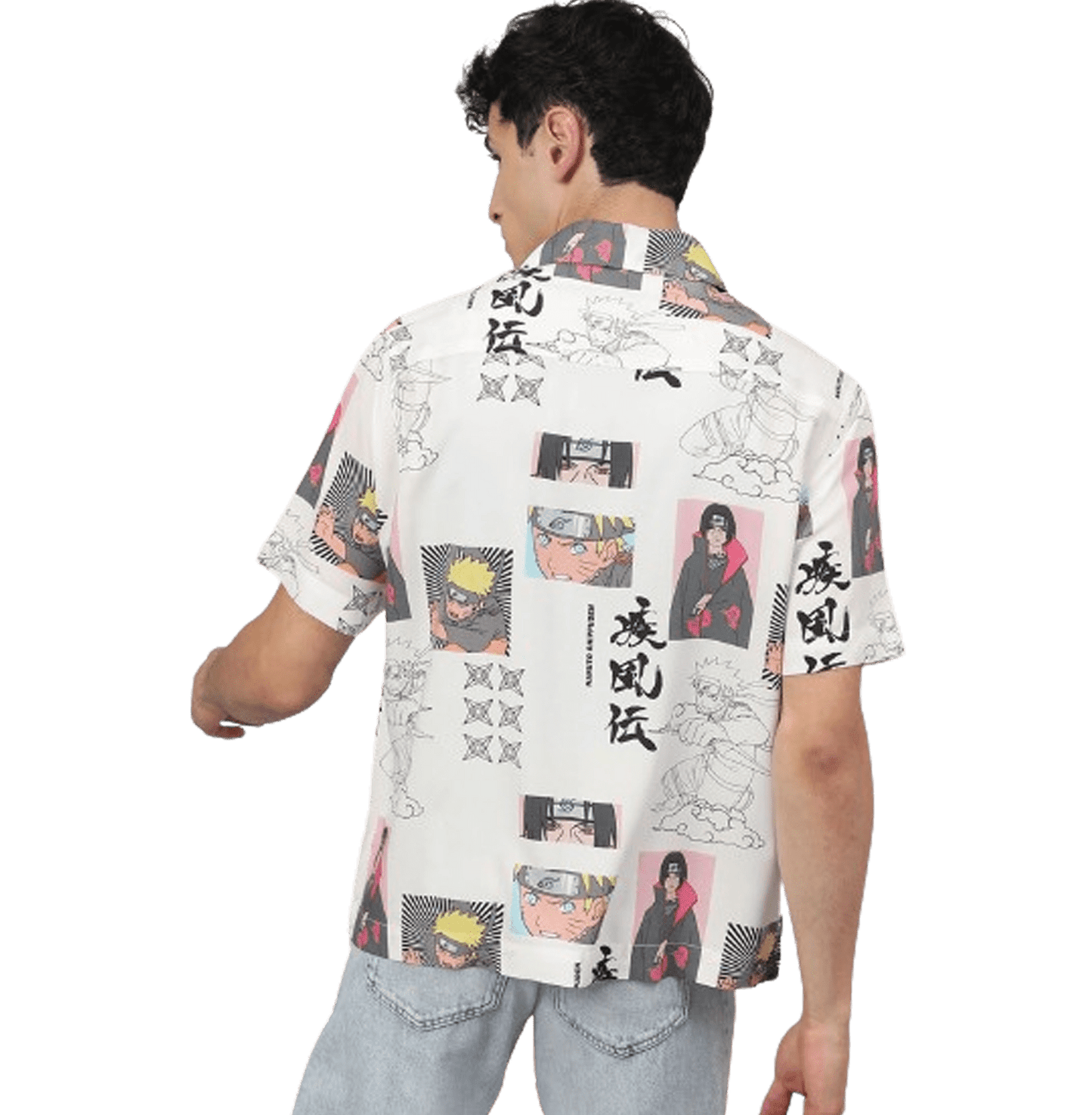 Naruto 1515 White Mens Shirt - www.entertainmentstore.in