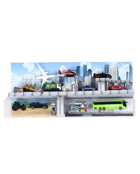 Majorette Discovery Pack 10 Vehicles + Accessories