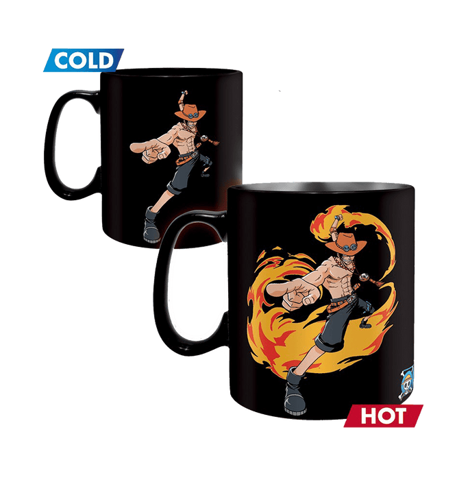 One Piece  Luffy & Ace Heat Change Mug - www.entertainmentstore.in