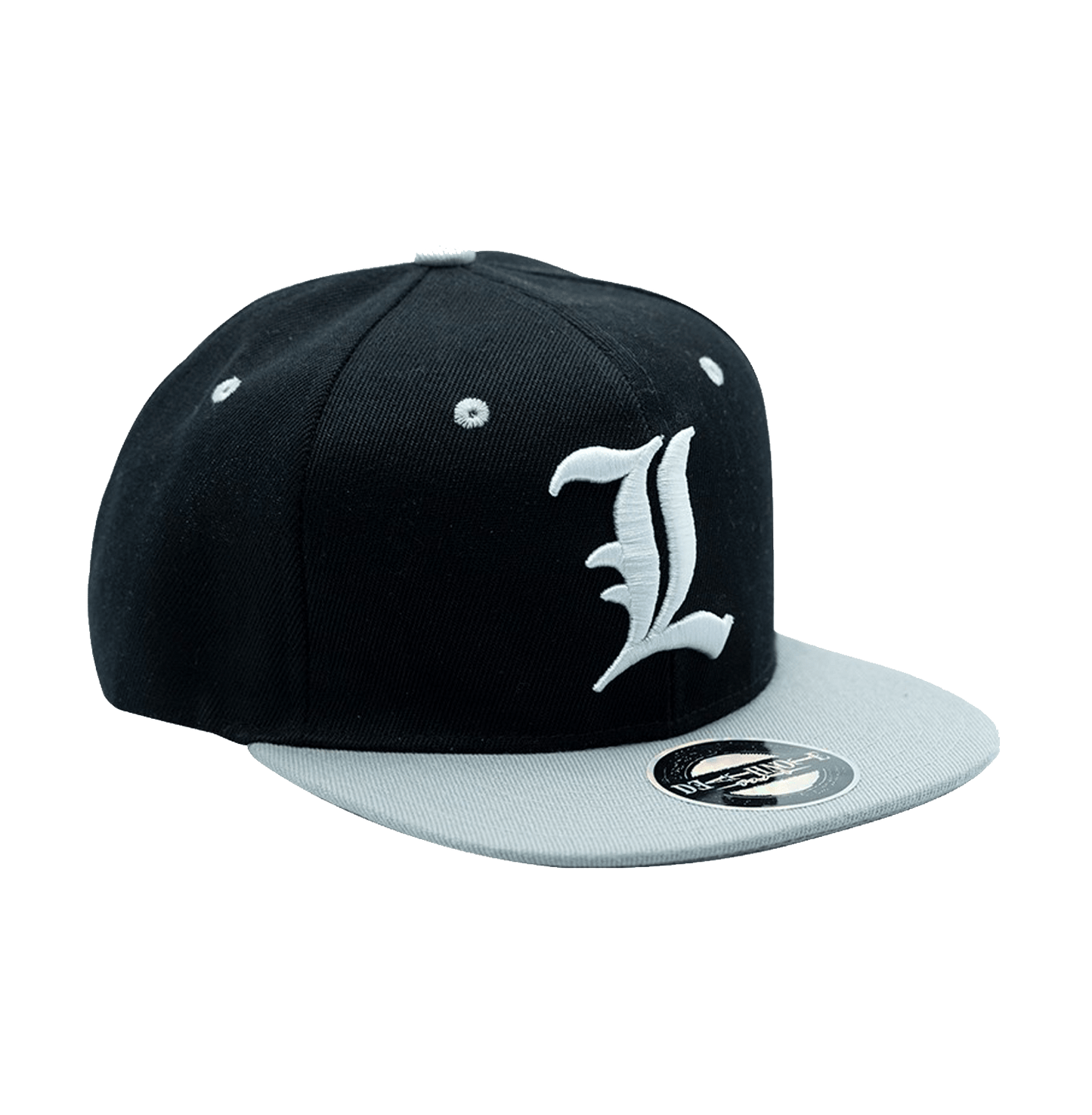 Death Note Black And Grey L Snapback Cap - www.entertainmentstore.in