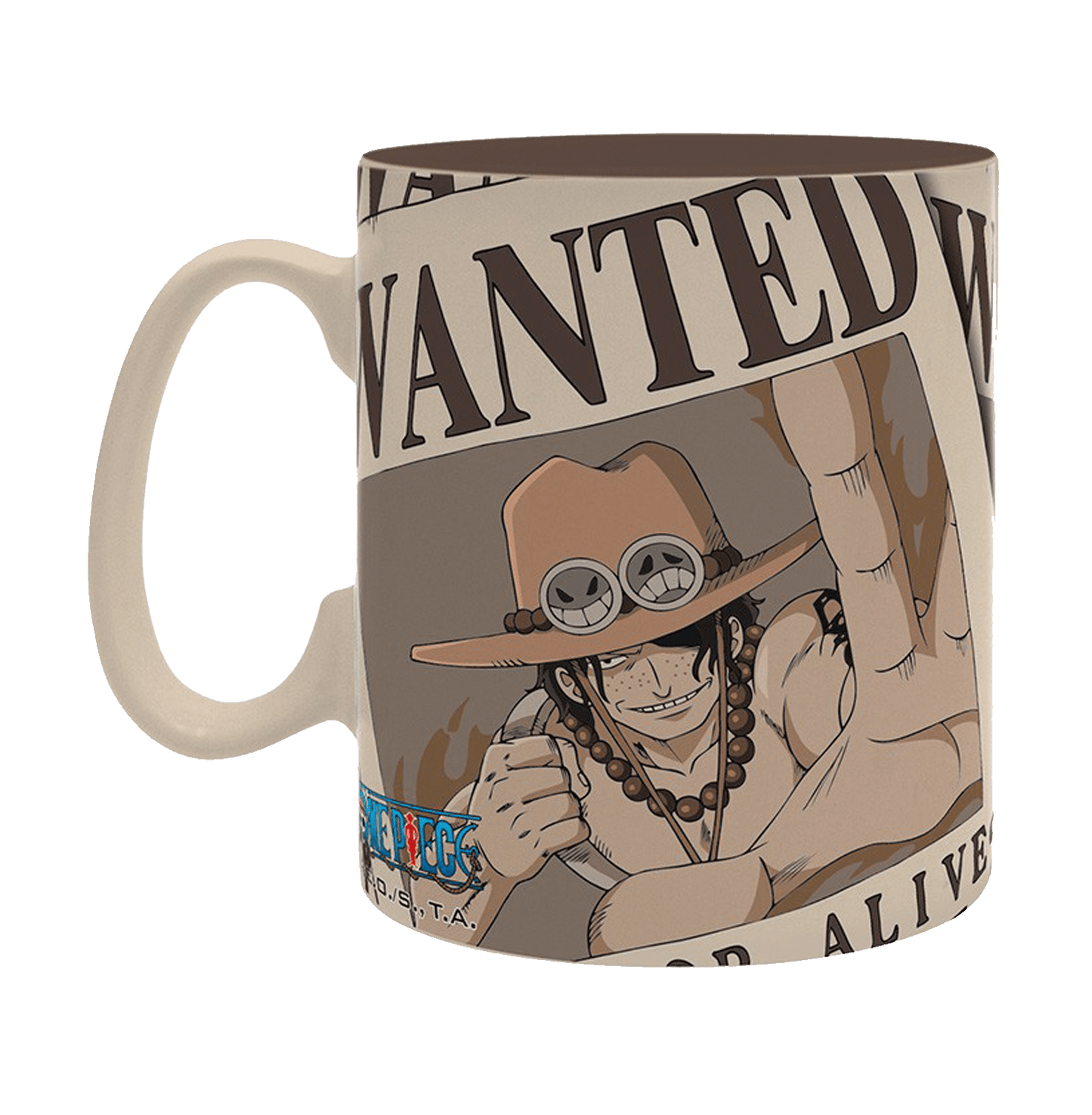 One Piece Ace Wanted King Size Mug - www.entertainmentstore.in