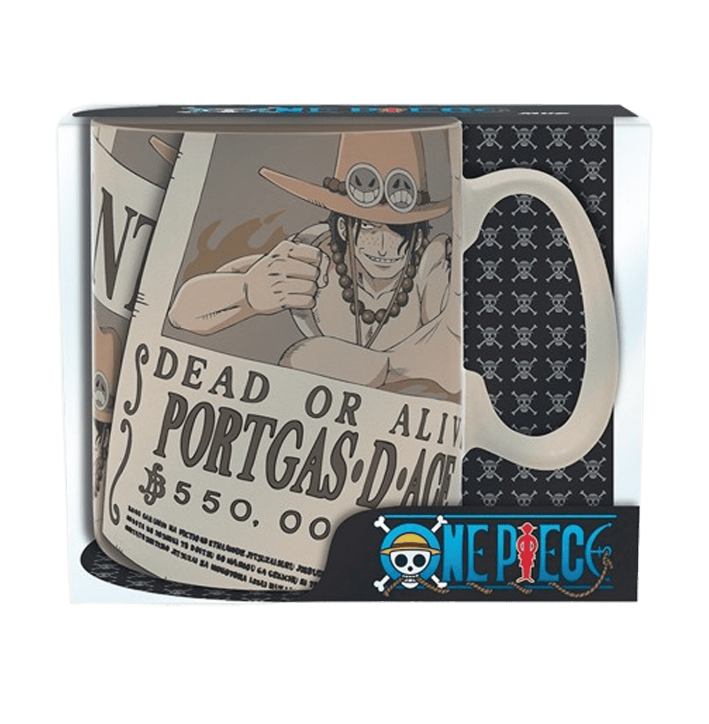 One Piece Ace Wanted King Size Mug - www.entertainmentstore.in