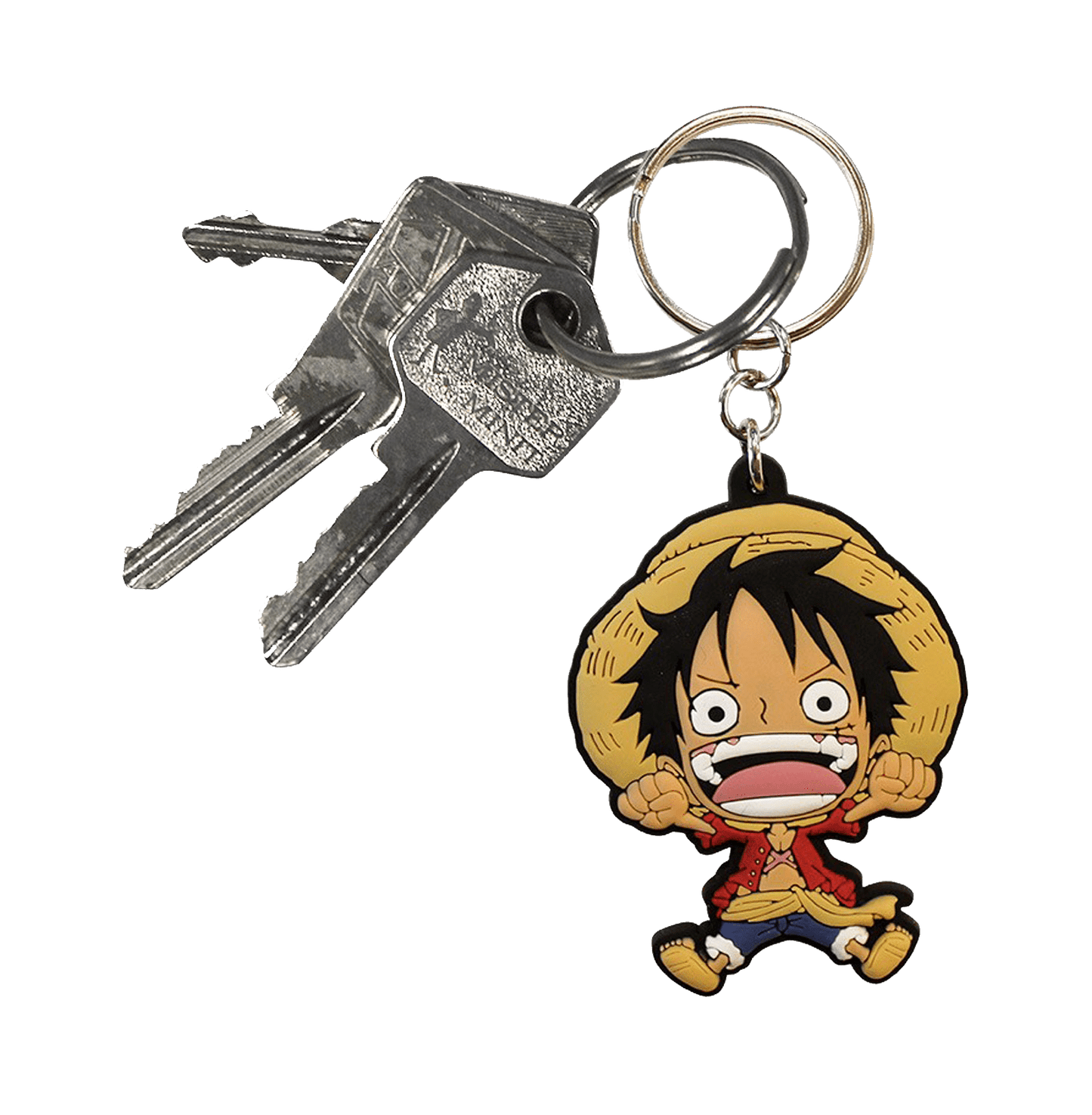 One Piece Luffy Sd Pvc Keychain - www.entertainmentstore.in