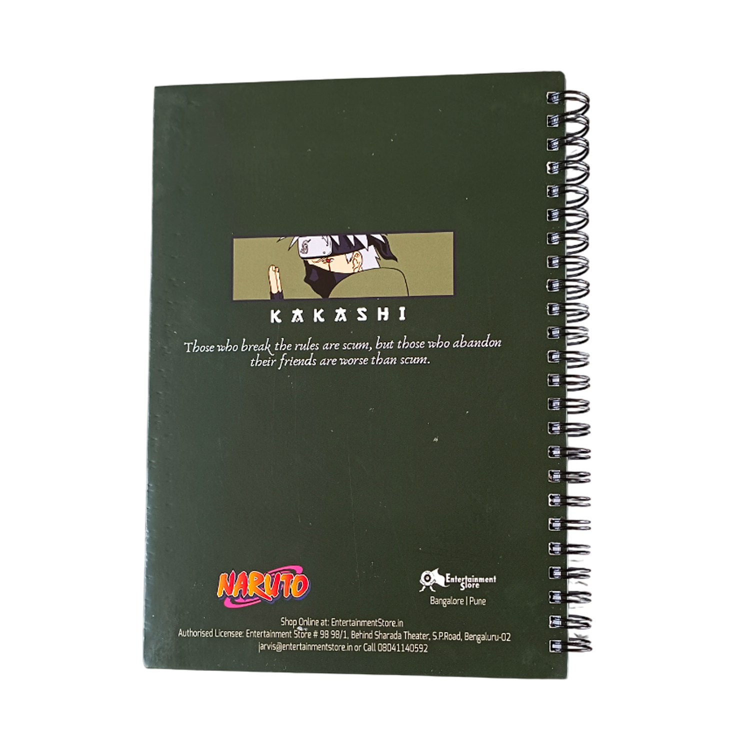 Naruto Kakashi Spiral Notebook