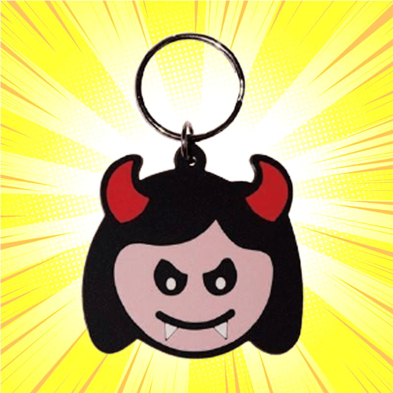 Devil Girl - Rubber Key Chain - www.entertainmentstore.in