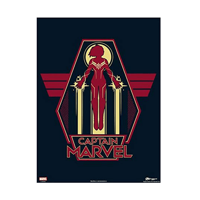 Captain Marvel Flying Mini Poster - www.entertainmentstore.in