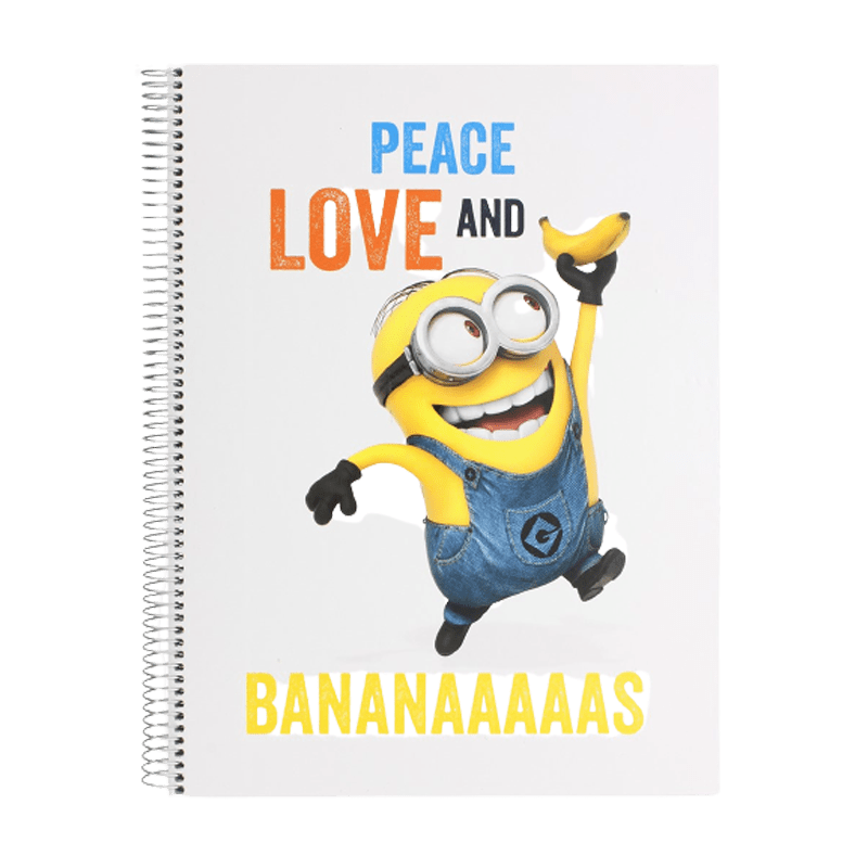 Minions Love Peace A4 Diary - www.entertainmentstore.in