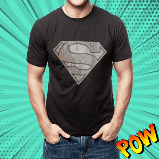 Buy The Souled Store |Superman Round Neck Dark Logo Mens and Boys T-Shirt |  Graphic Printed 100% Cotton | Full Sleeve Black Color T-Shirts at Amazon.in