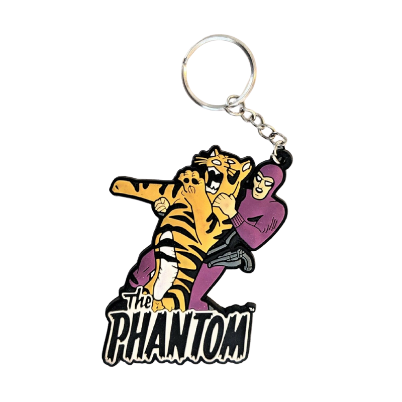 Phantom With Tiger Rubber Keychain - www.entertainmentstore.in