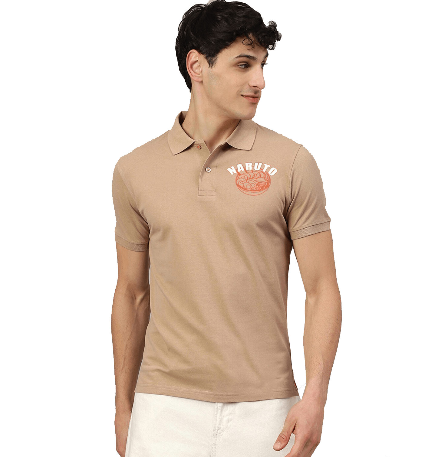 Naruto Ichiraku 2018 Irish Cream Polo T Shirt - www.entertainmentstore.in