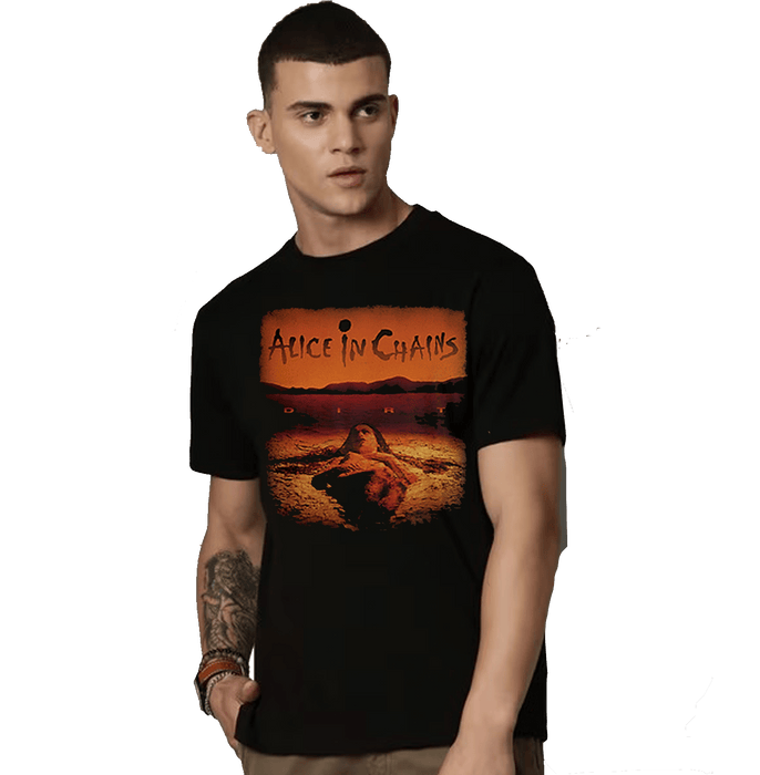 Alice In Chains Dirt Black T Shirt - www.entertainmentstore.in