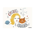 Carol And Goose Captain Marvel Fridge Magnet - www.entertainmentstore.in