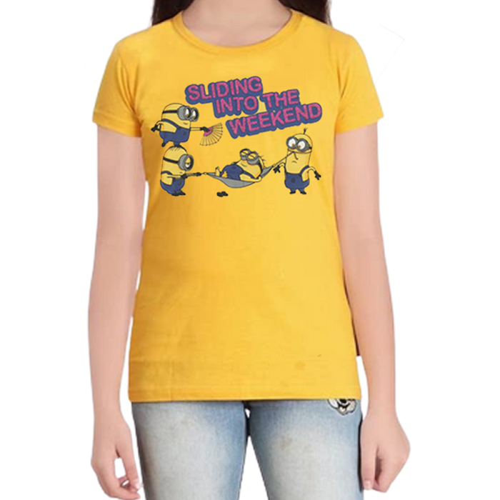 Minions 2 5046 Yellow Kids T Shirt - www.entertainmentstore.in
