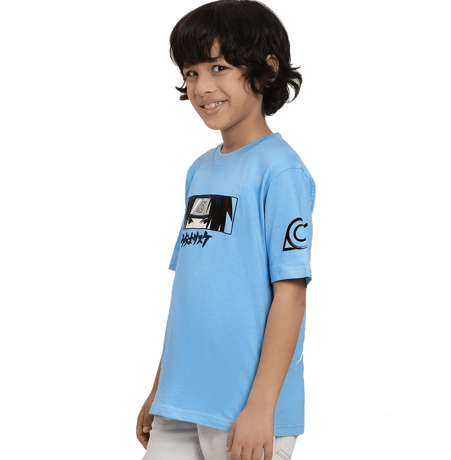 Naruto 0751 Blue Kids Boys T Shirt - www.entertainmentstore.in