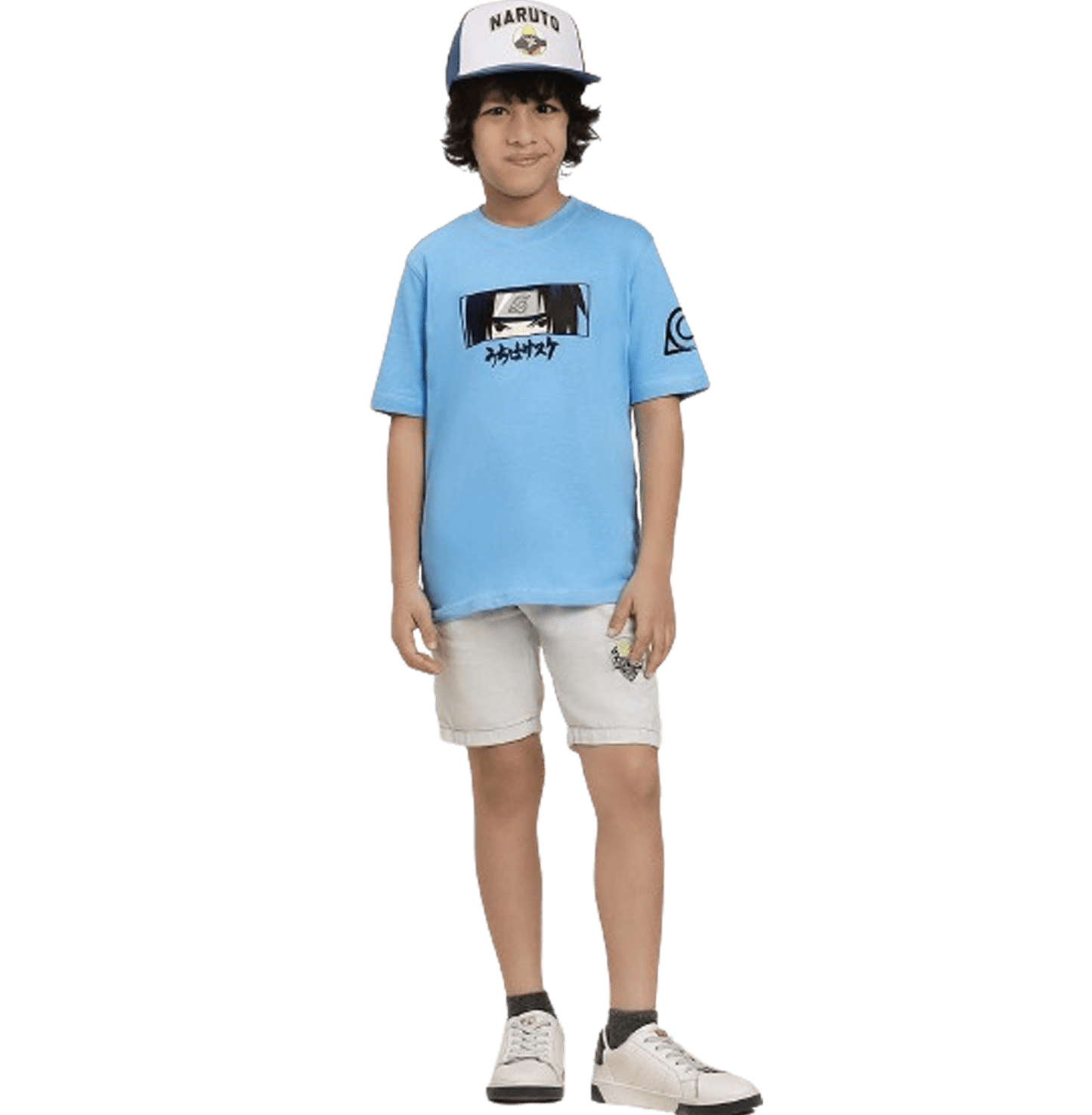 Naruto 0751 Blue Kids Boys T Shirt - www.entertainmentstore.in