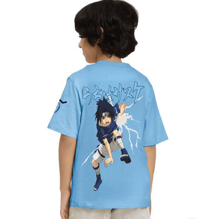 Naruto 0751 Blue Kids Boys T Shirt - www.entertainmentstore.in