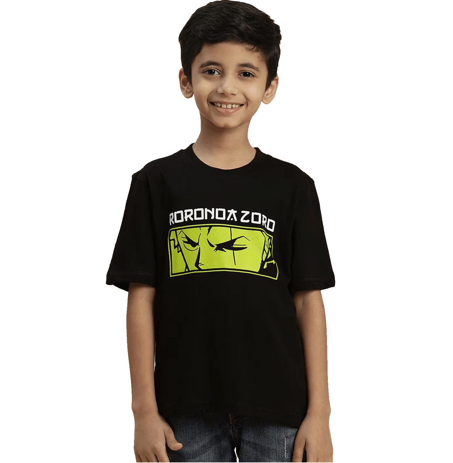 One Piece 1540 Black Kids Boys T Shirt - www.entertainmentstore.in