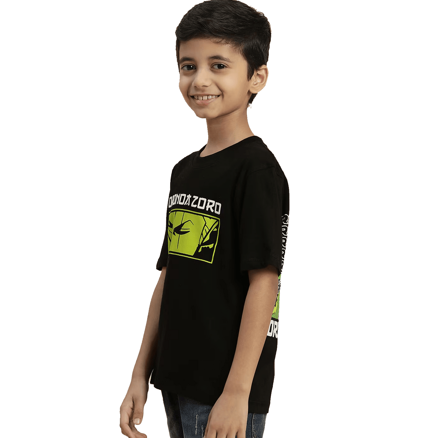 One Piece 1540 Black Kids Boys T Shirt - www.entertainmentstore.in