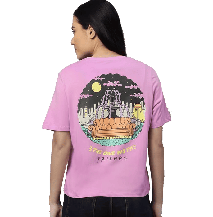 Friends 995 Pastel Lilac Women T Shirt - www.entertainmentstore.in