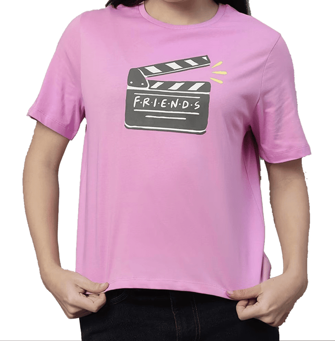 Friends 995 Pastel Lilac Women T Shirt - www.entertainmentstore.in