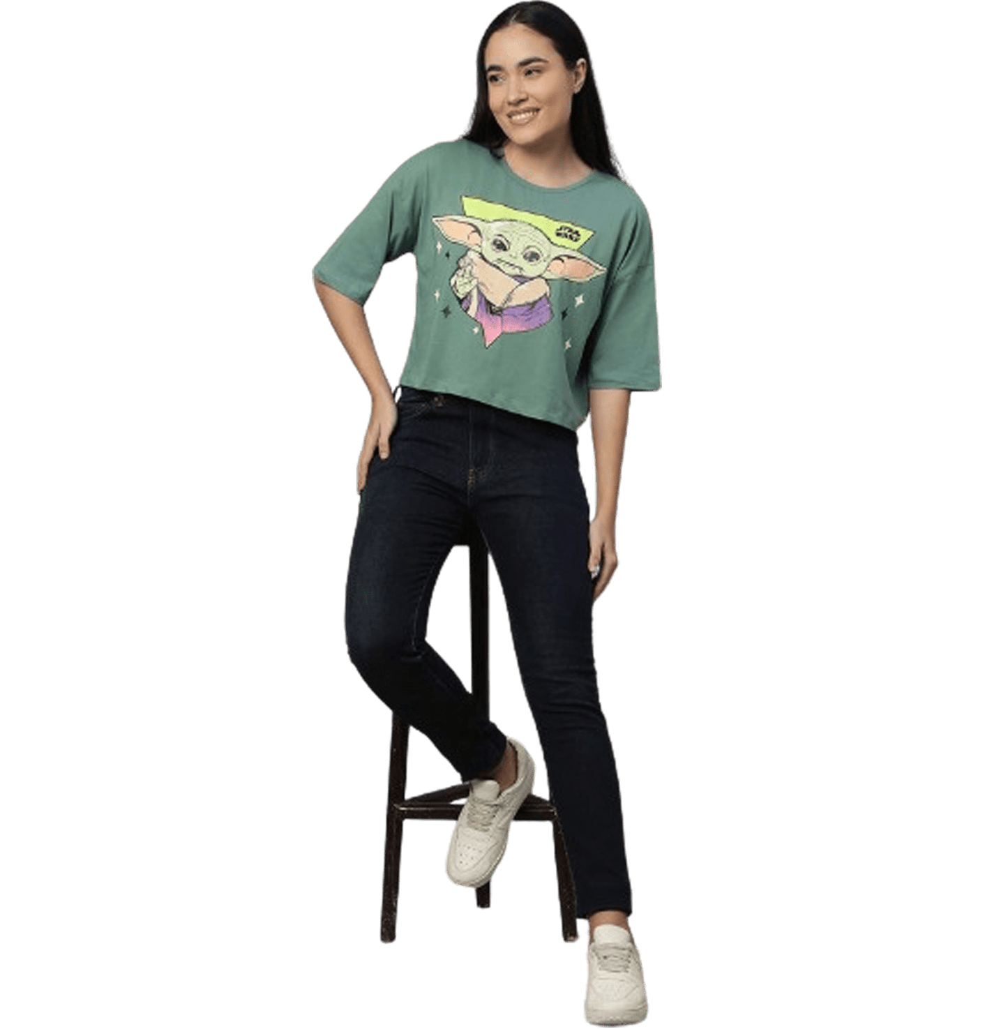 Star Wars 1017 Frosty Green Women T Shirt - www.entertainmentstore.in