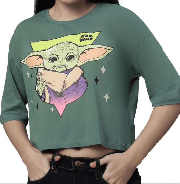 Star Wars 1017 Frosty Green Women T Shirt - www.entertainmentstore.in