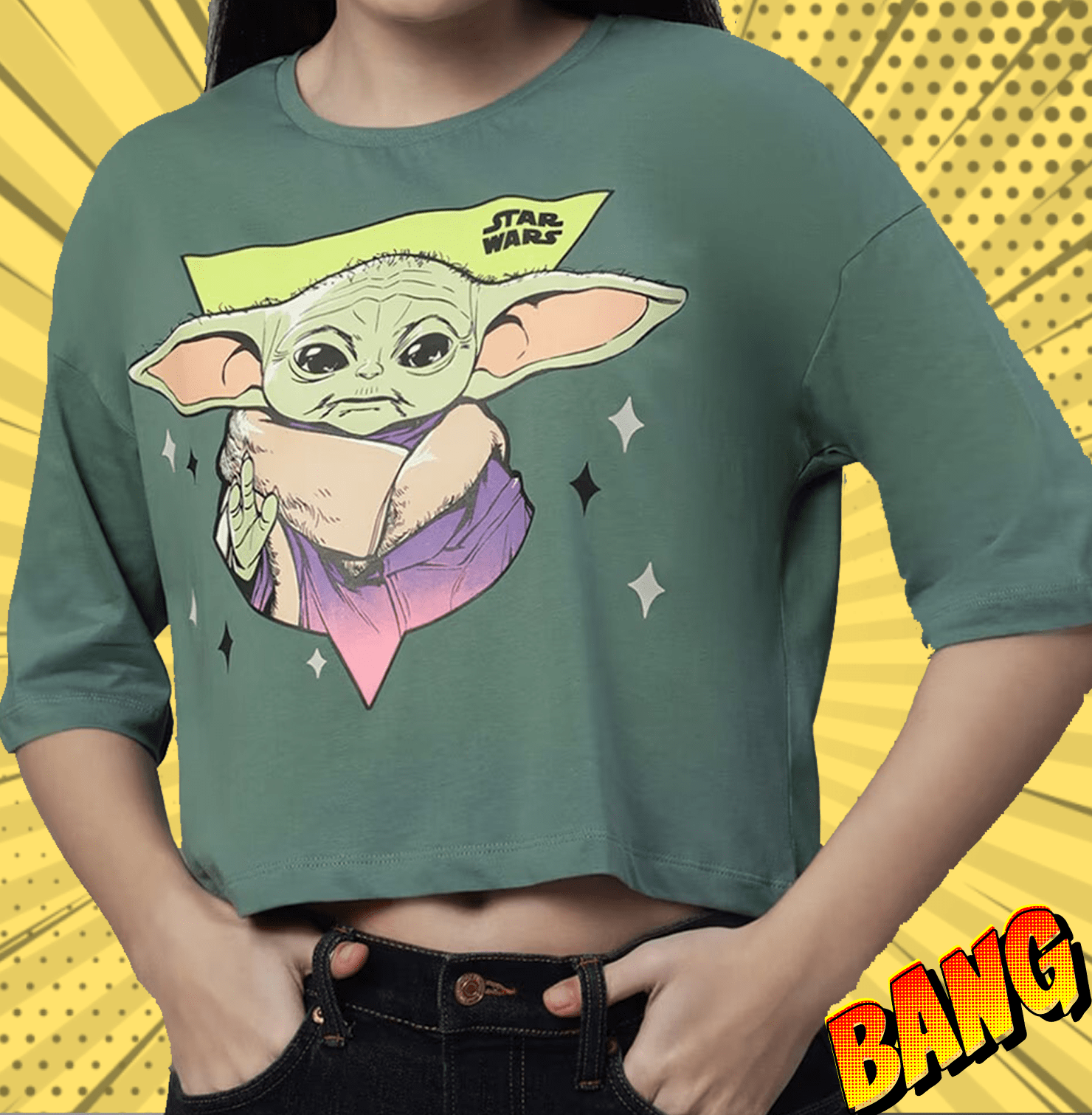 Star Wars 1017 Frosty Green Women T Shirt - www.entertainmentstore.in