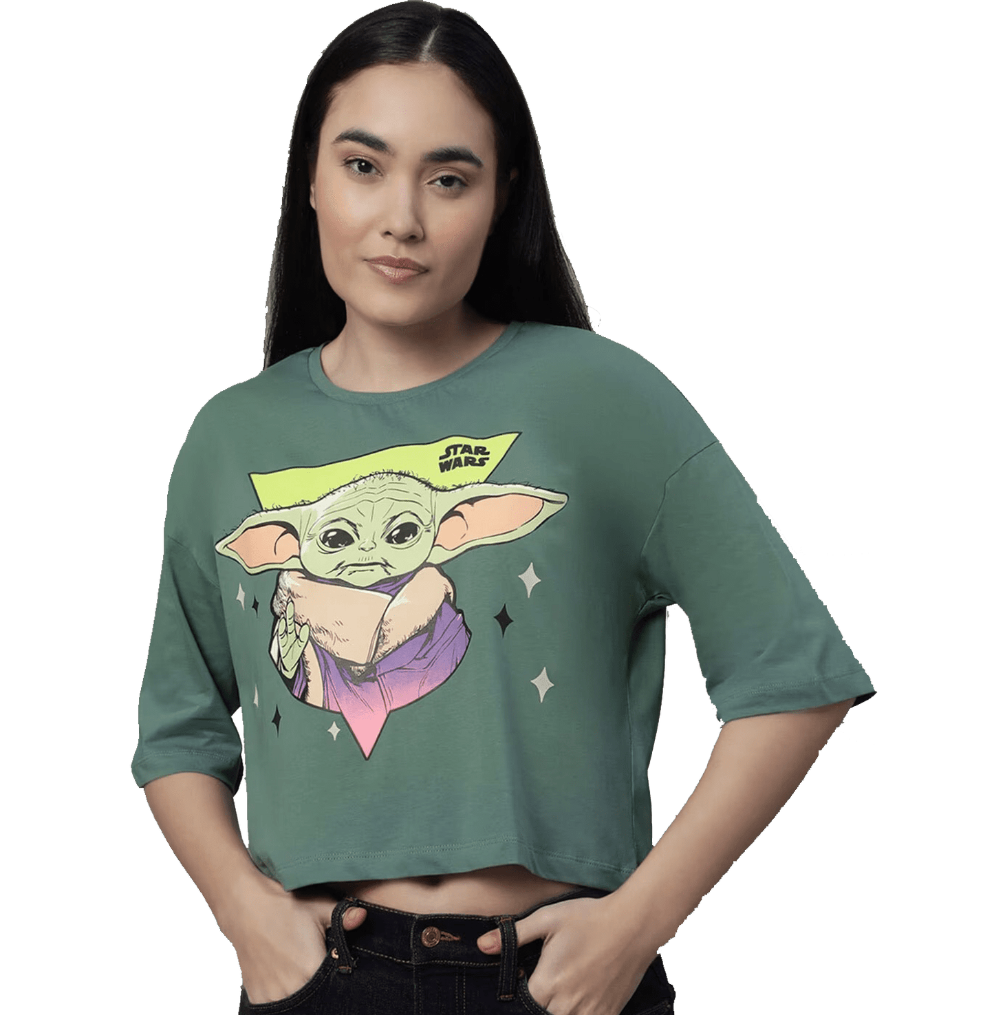 Star Wars 1017 Frosty Green Women T Shirt - www.entertainmentstore.in