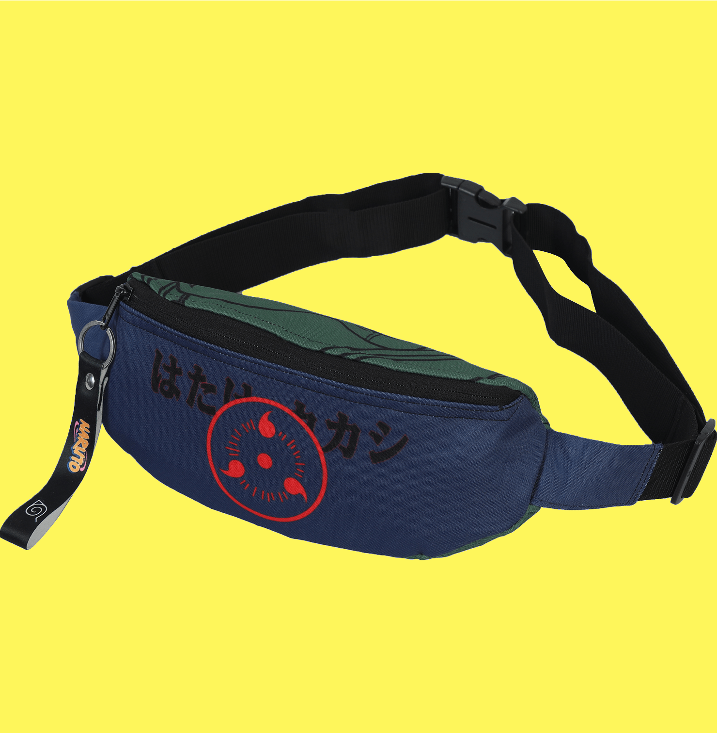 Naruto Kakashi Green Print Fanny Bag 