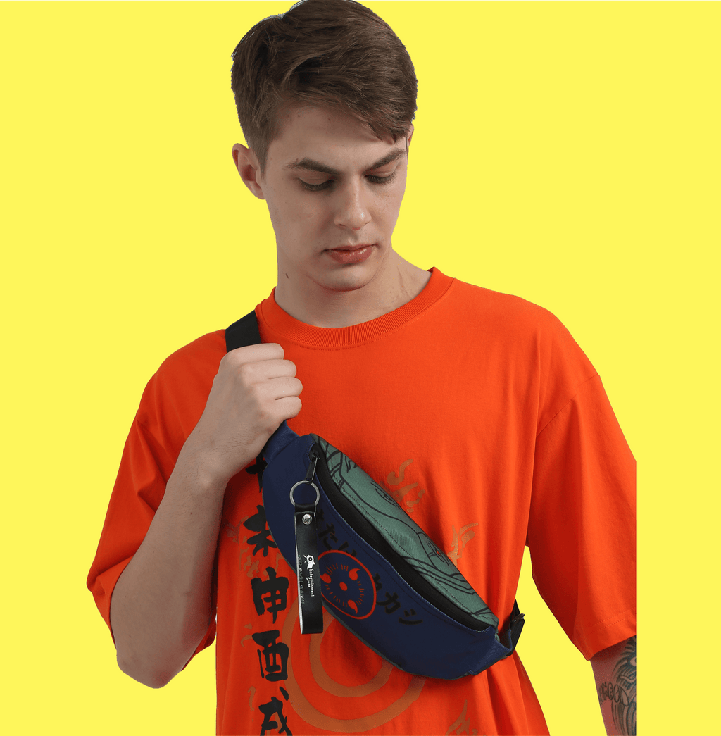 Naruto Kakashi Green Print Fanny Bag 