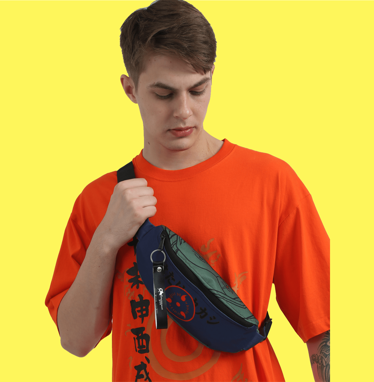 Naruto Kakashi Green Print Fanny Bag 