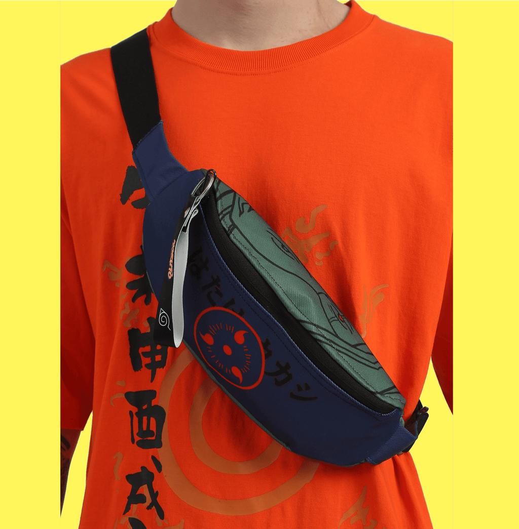 Naruto Kakashi Green Print Fanny Bag 