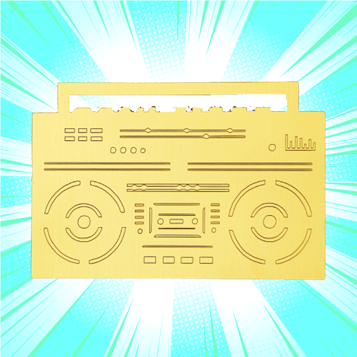 Boom Box Gold Bookmarks - www.entertainmentstore.in