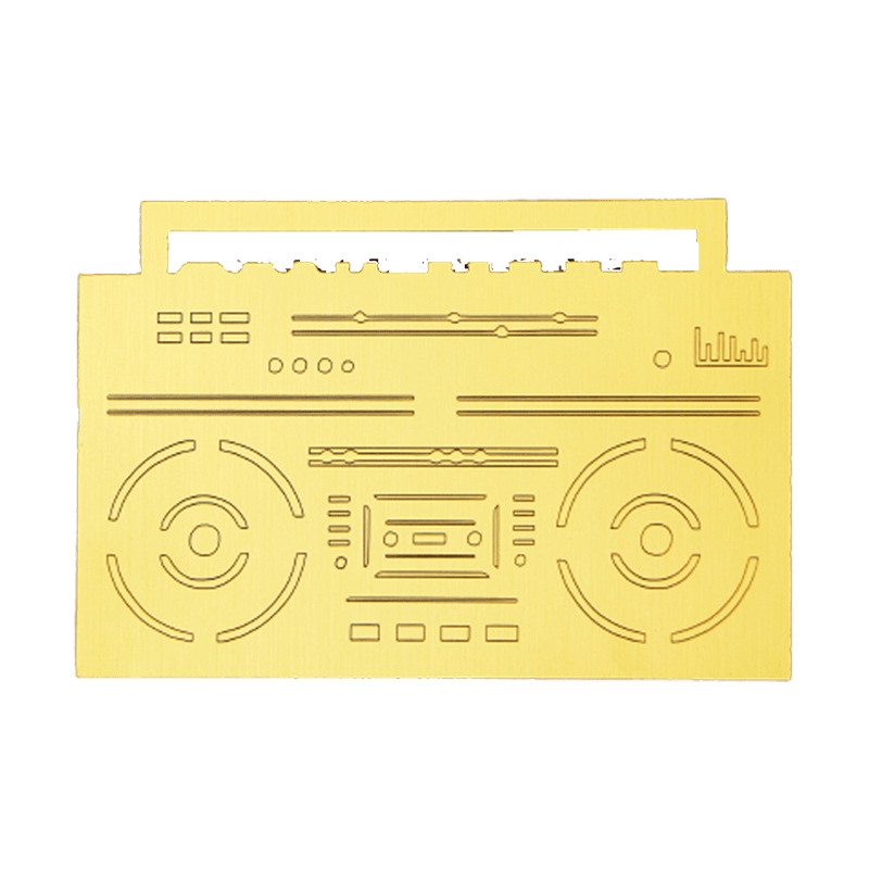 Boom Box Gold Bookmarks - www.entertainmentstore.in