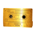 Music Cassette Use It As A Gold Bookmarks - www.entertainmentstore.in
